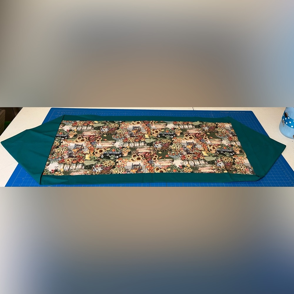 Fall handmade table runner.